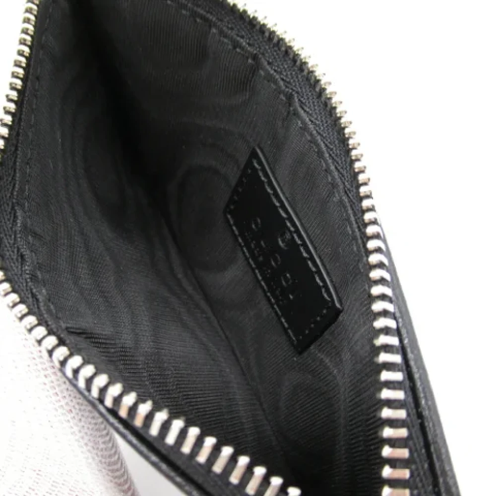 Gucci Vintage Pre-owned Leather wallets Black Heren