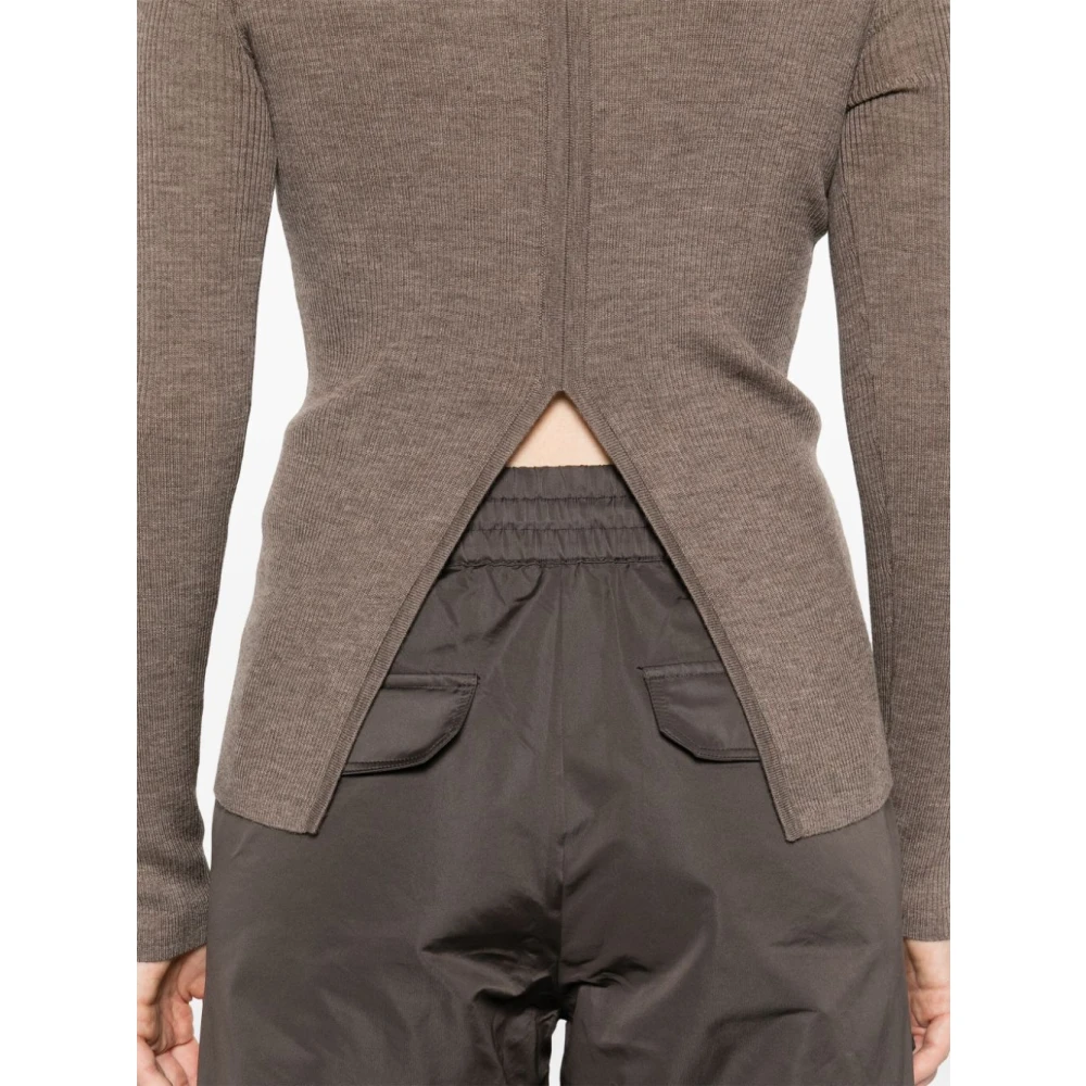 P.a.r.o.s.h. Visone Gebreide Top Brown Dames