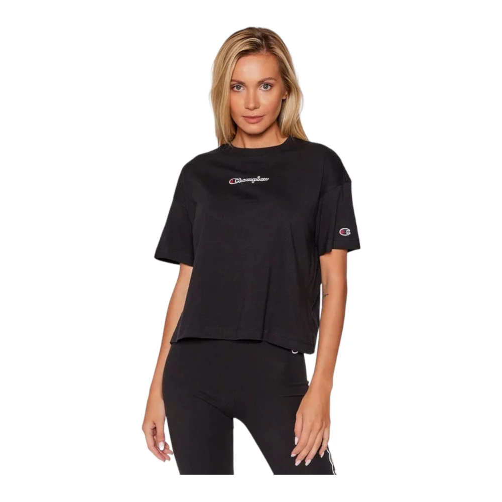 Champion T-Shirts Black Dames