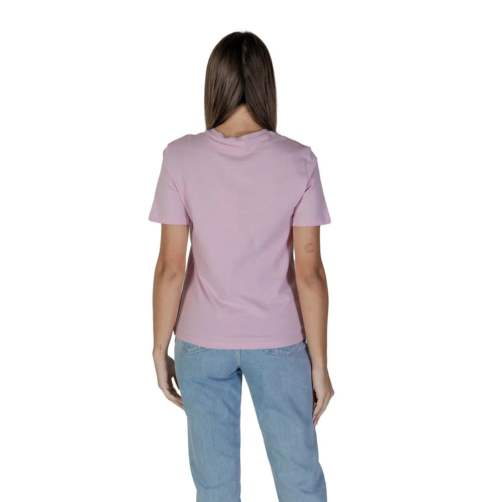 Vila Multicolor Katoenen Dames T-shirt Purple Dames