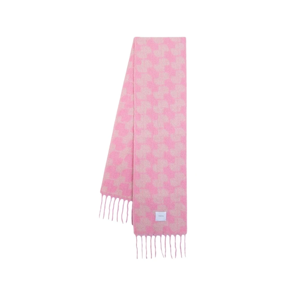 Patou Alpaca Wol Sjaal Roze Pink Dames