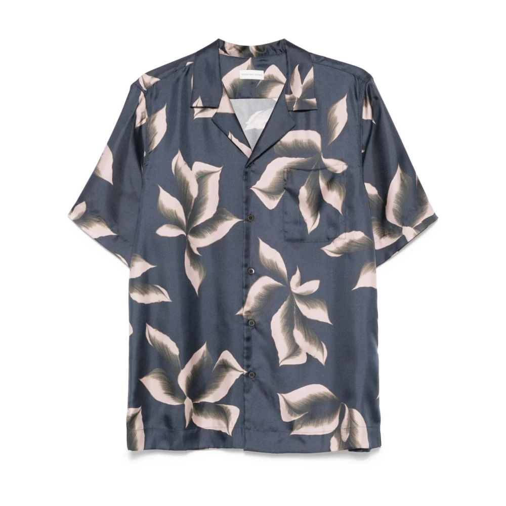 Dries Van Noten Blauw Overhemd met Borstzak Multicolor Heren