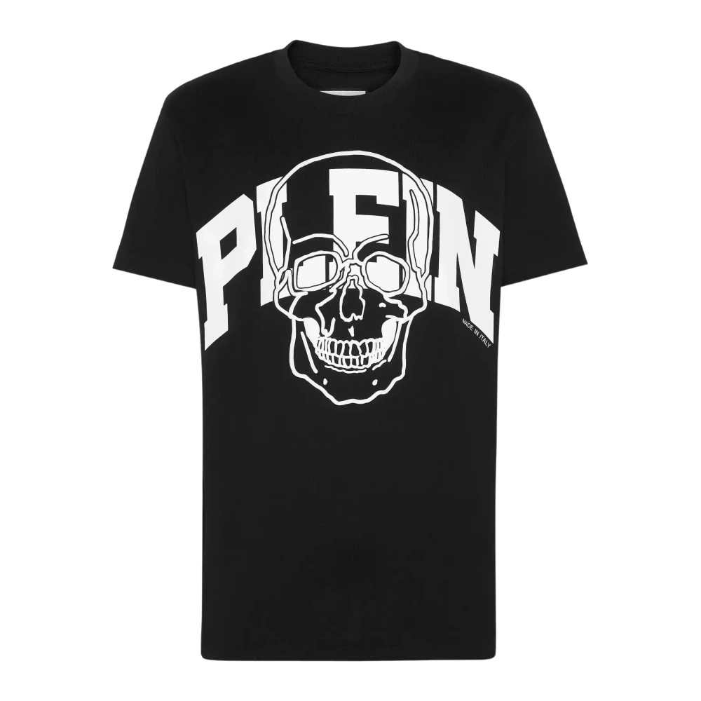 Philipp Plein Zwarte Skull T-shirt Black Heren