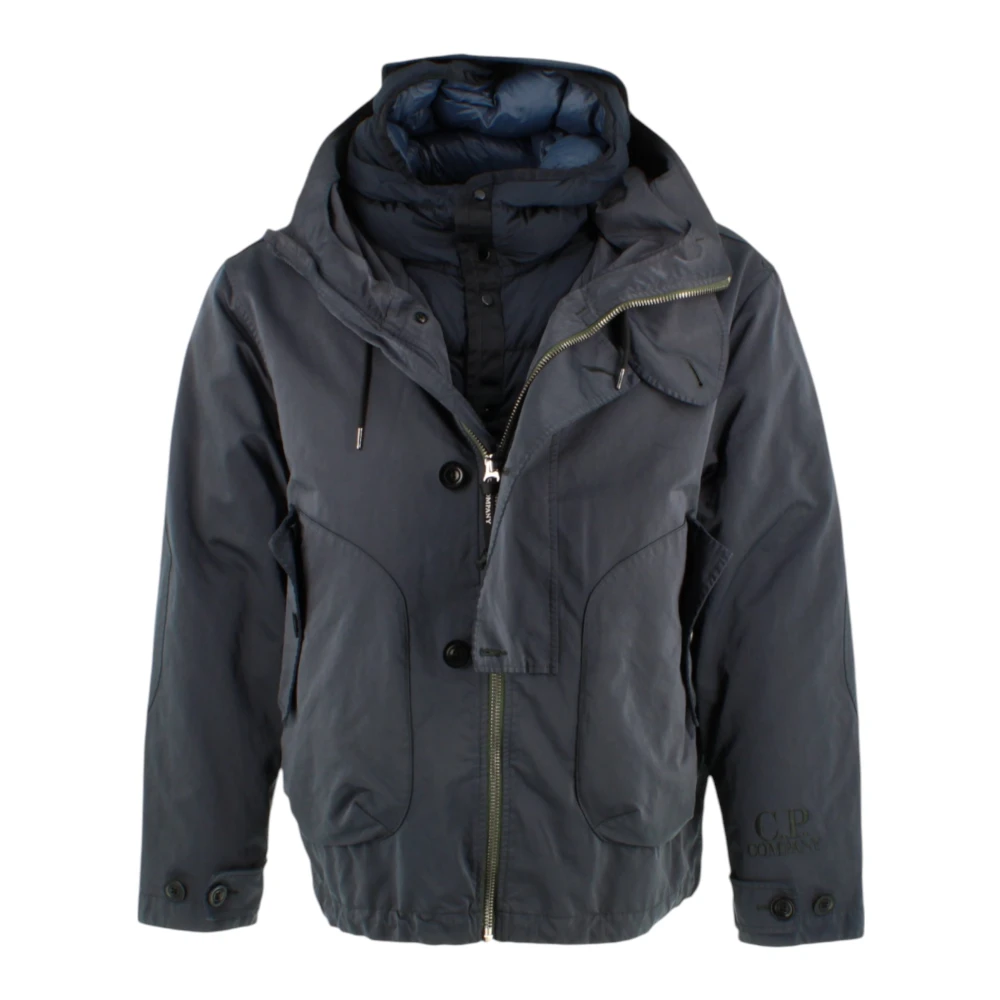 C.P. Company Grijze Buitenkleding Medium Jas Gray Heren