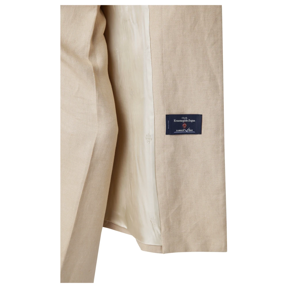 Eleventy Mouwloos Linnen Vest Beige Dames