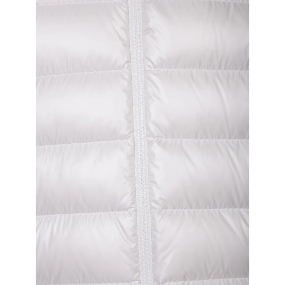 Moncler Gewatteerde jas met capuchon White Heren