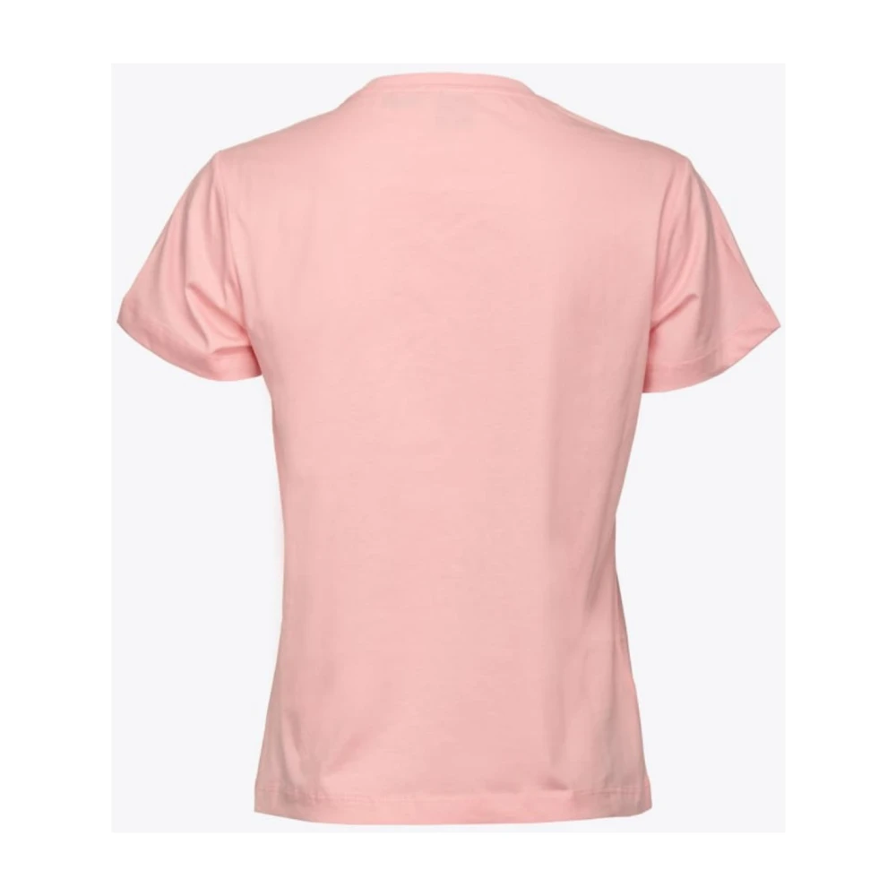 pinko Quentin Jersey T-Shirt Pink Dames