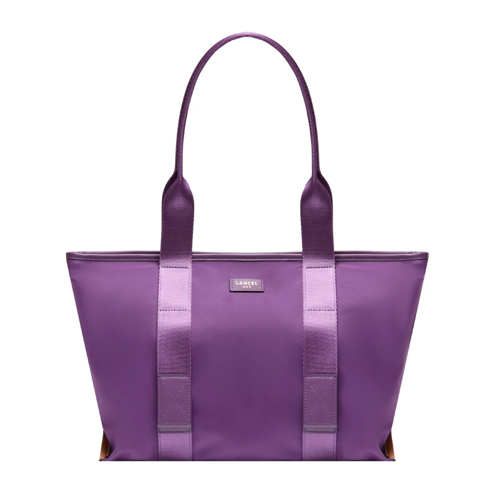 Lancel Women's Purple Shopping Bags, One Size, M Zip Tote Bag