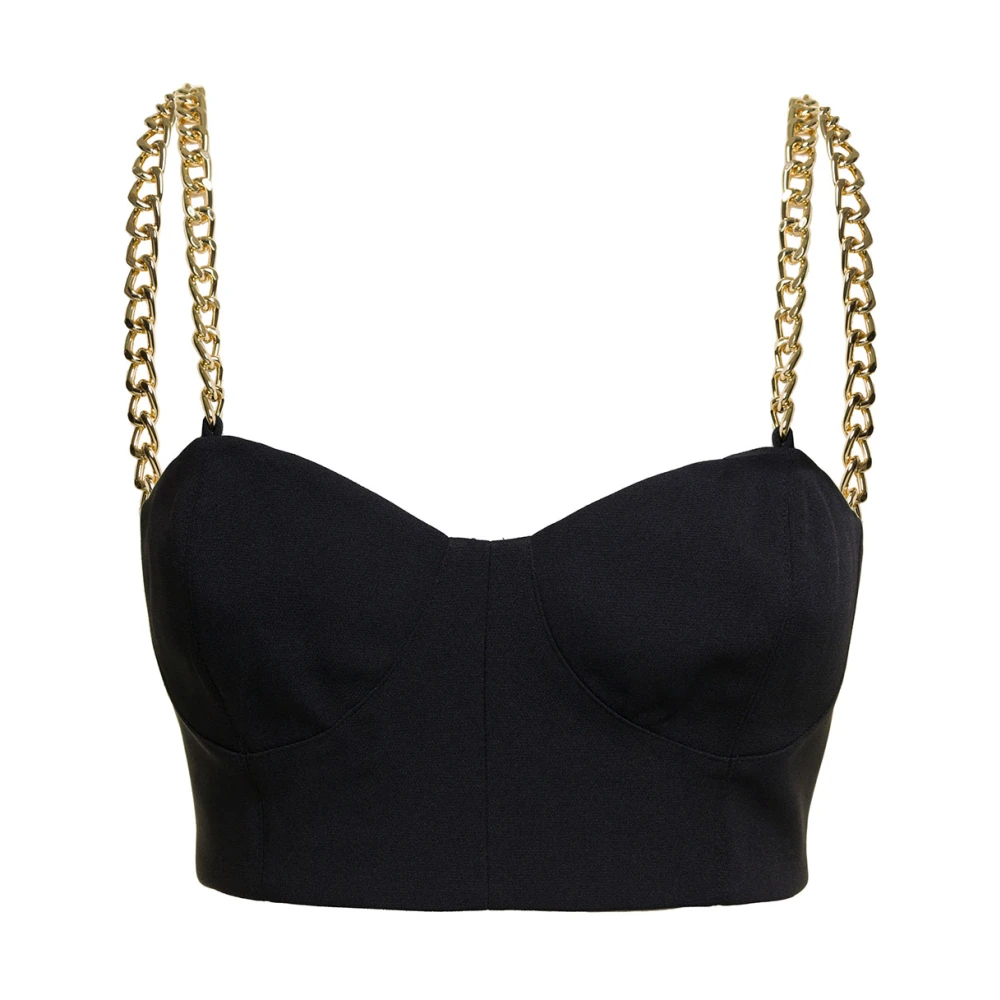 Michael Kors Sleeveless Crop Top Black Dames