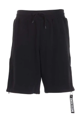 Svarta Bermuda Shorts med Dragkedjedetaljer