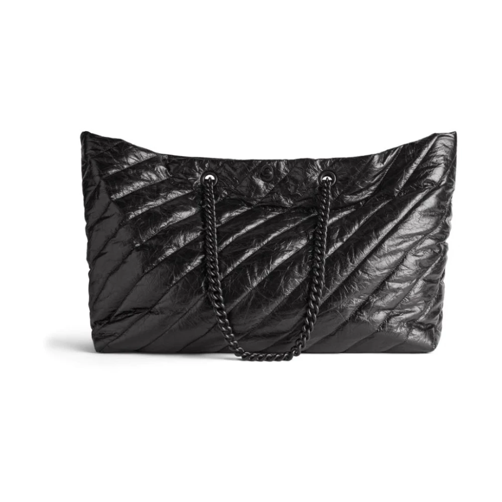 Balenciaga Crush Large Gewatteerde Draagtas Black Dames