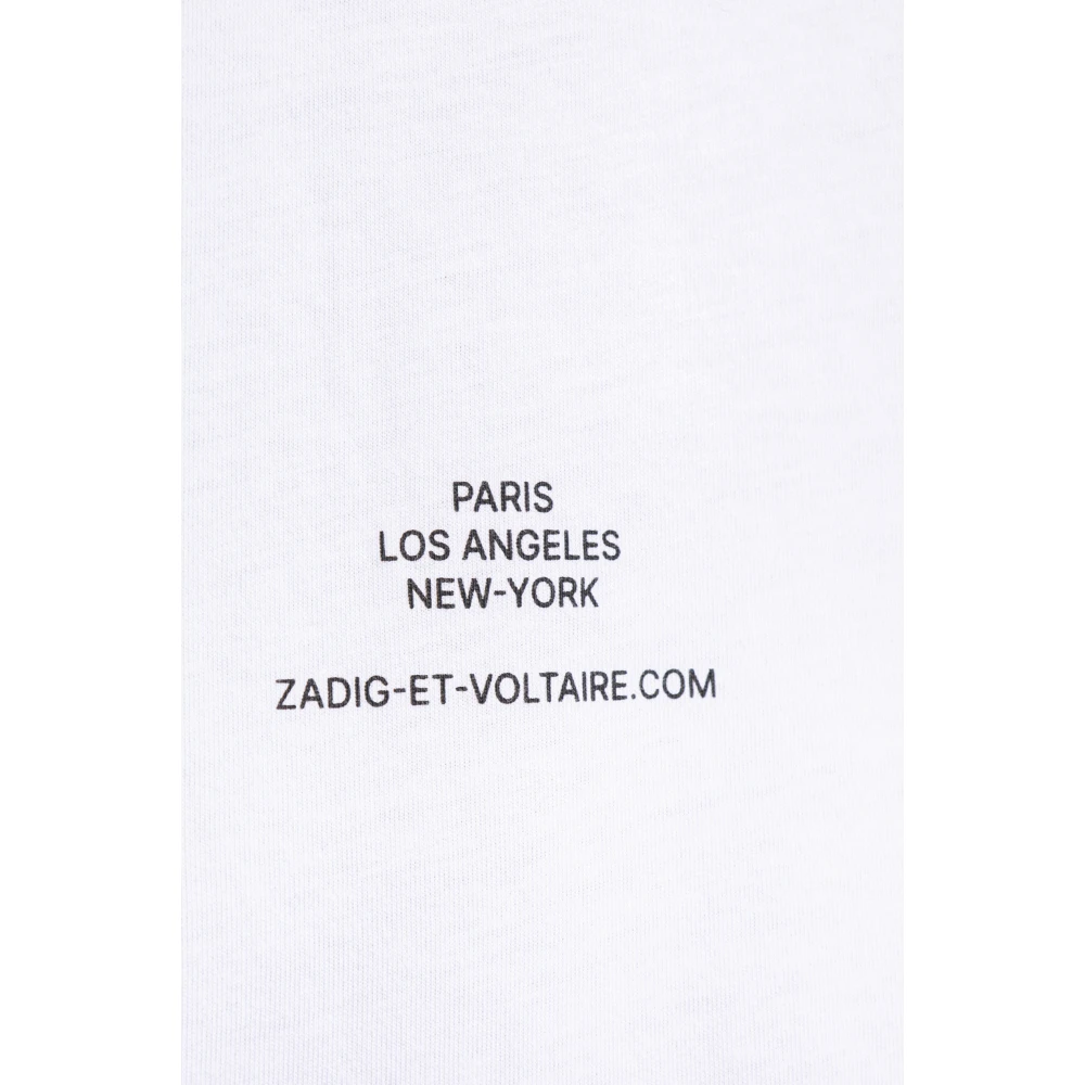 Zadig & Voltaire Ted bedrukt T-shirt White Heren