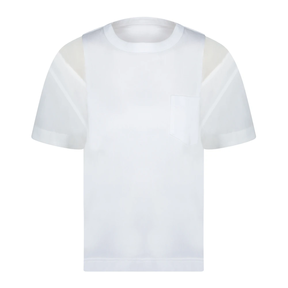 Sacai - Tops > T-Shirts - White - Sacai - Modalova