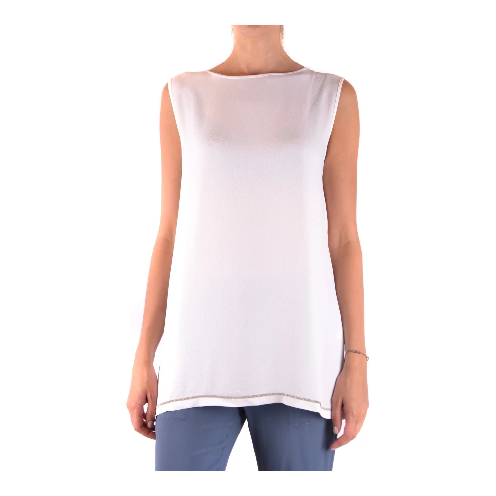 Fabiana Filippi Gray Stylish Sleeveless Top - Female - Sleeveless Tops - L - Tops