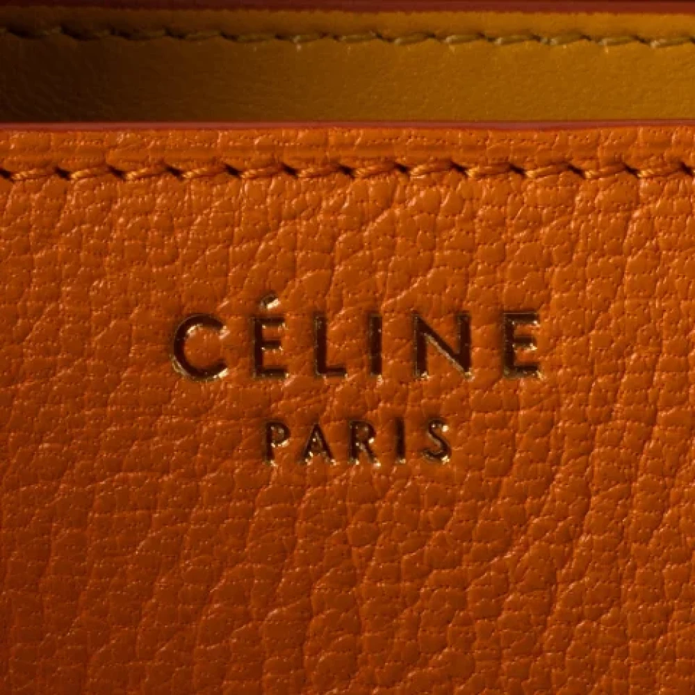Celine Vintage Pre-owned Leather celine-bags Orange Dames