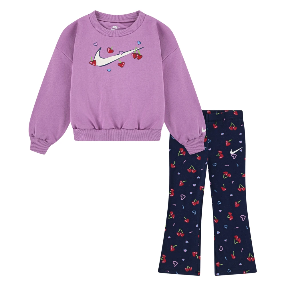 Nike Girls Multicolor Kids Sport Sets, 3 Y, Sweatshirt And Legging Set