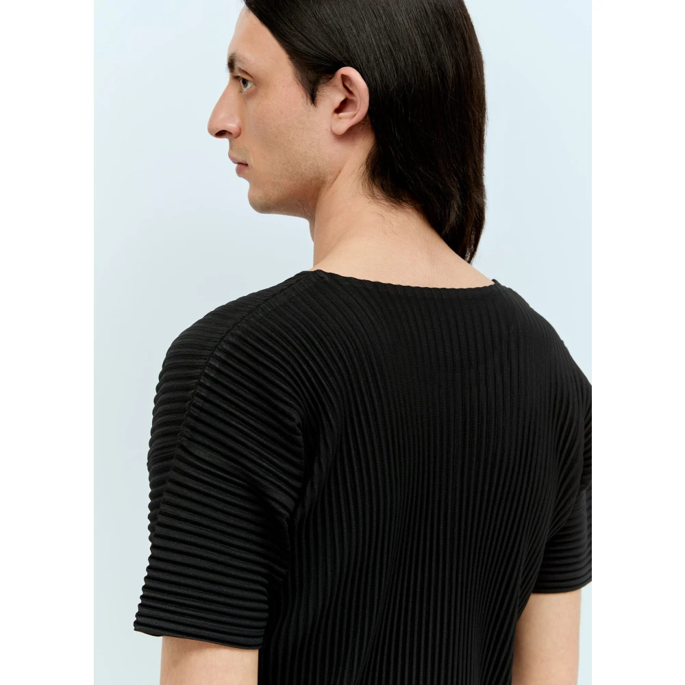 Issey Miyake T-Shirts Black Heren