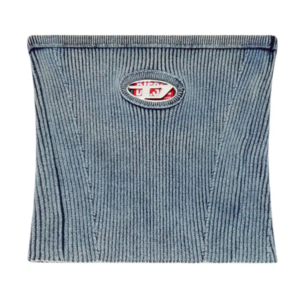 Diesel Elegante Blauwe Gebreide Trui Blue Dames