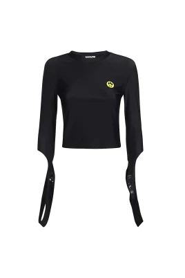 Logodetalj Tekniskt Tyg Crop Top