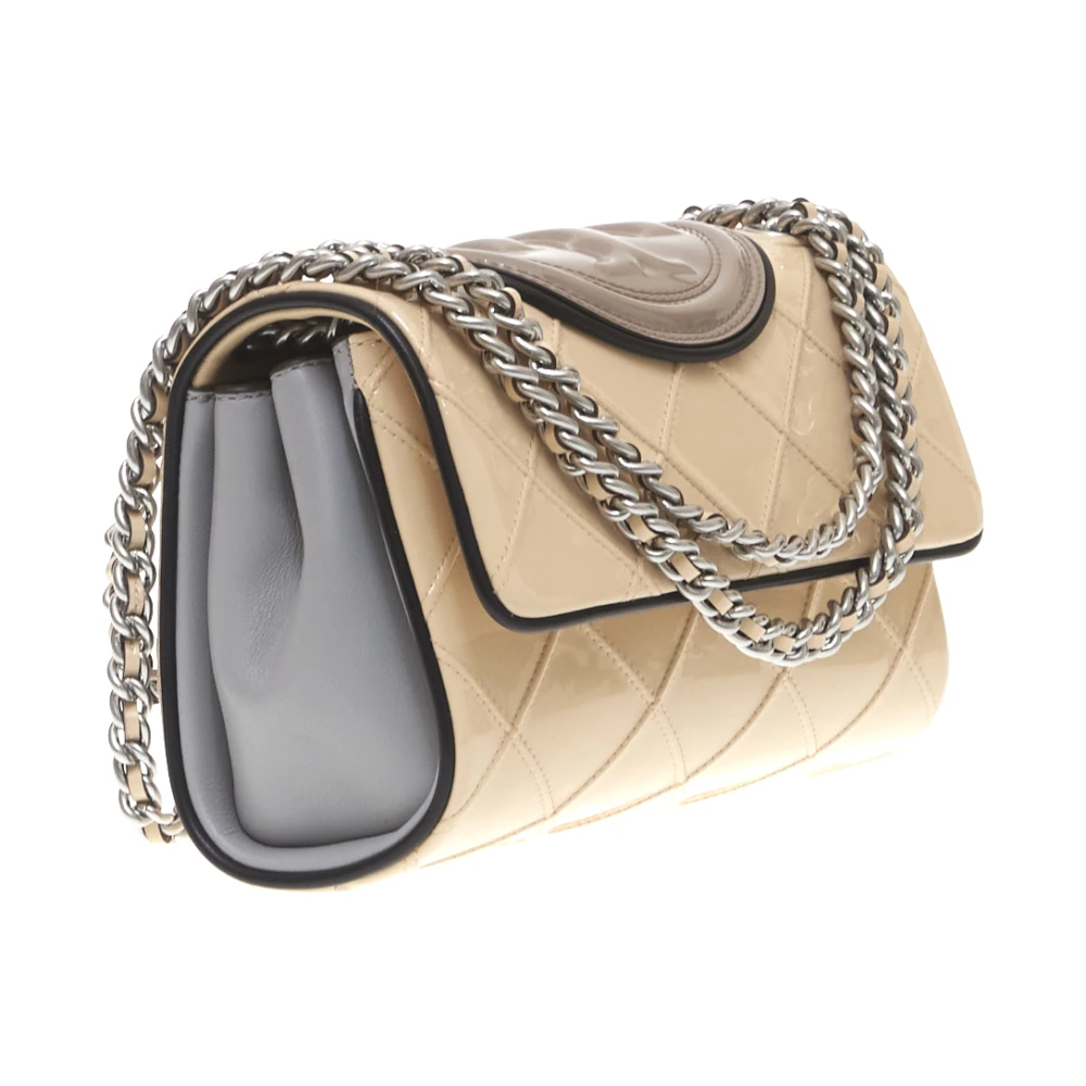 TORY BURCH Omkeerbare Schoudertas in Vaniglia Beige Dames