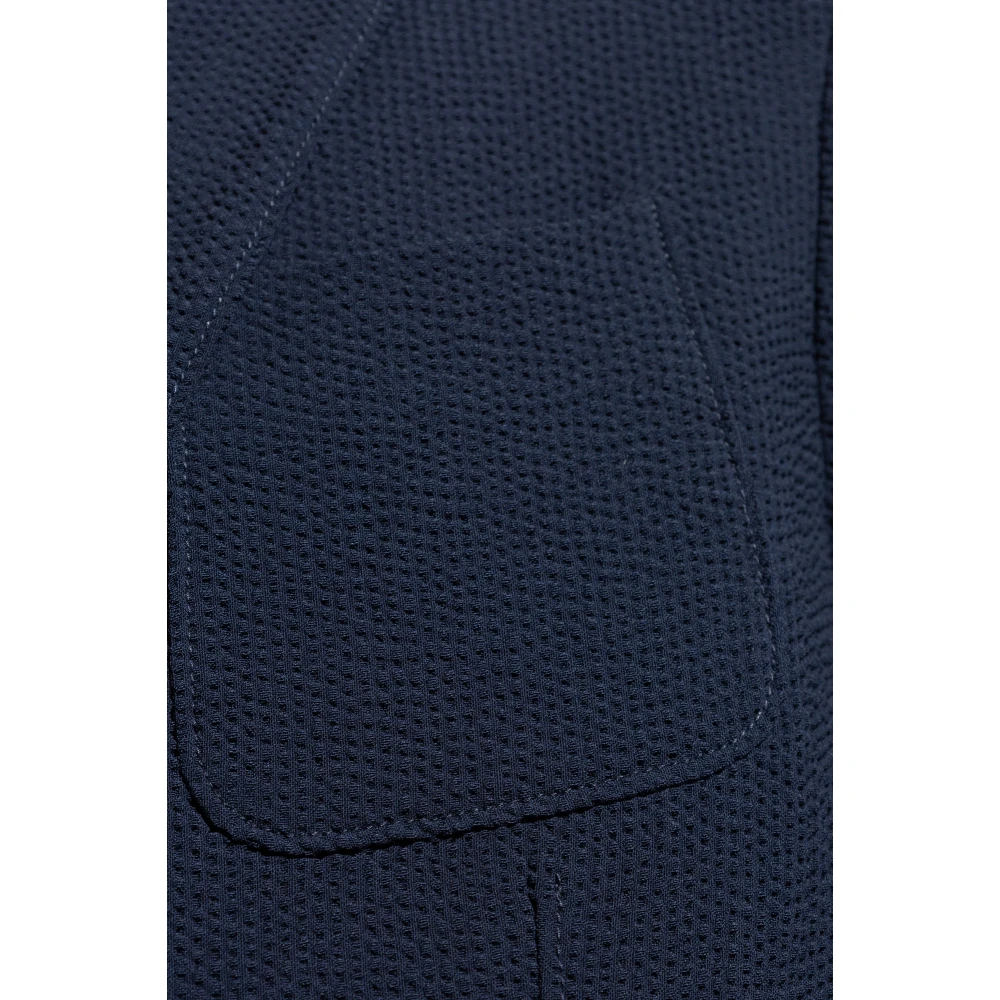 Giorgio Armani Blazer met open revers Blue Heren
