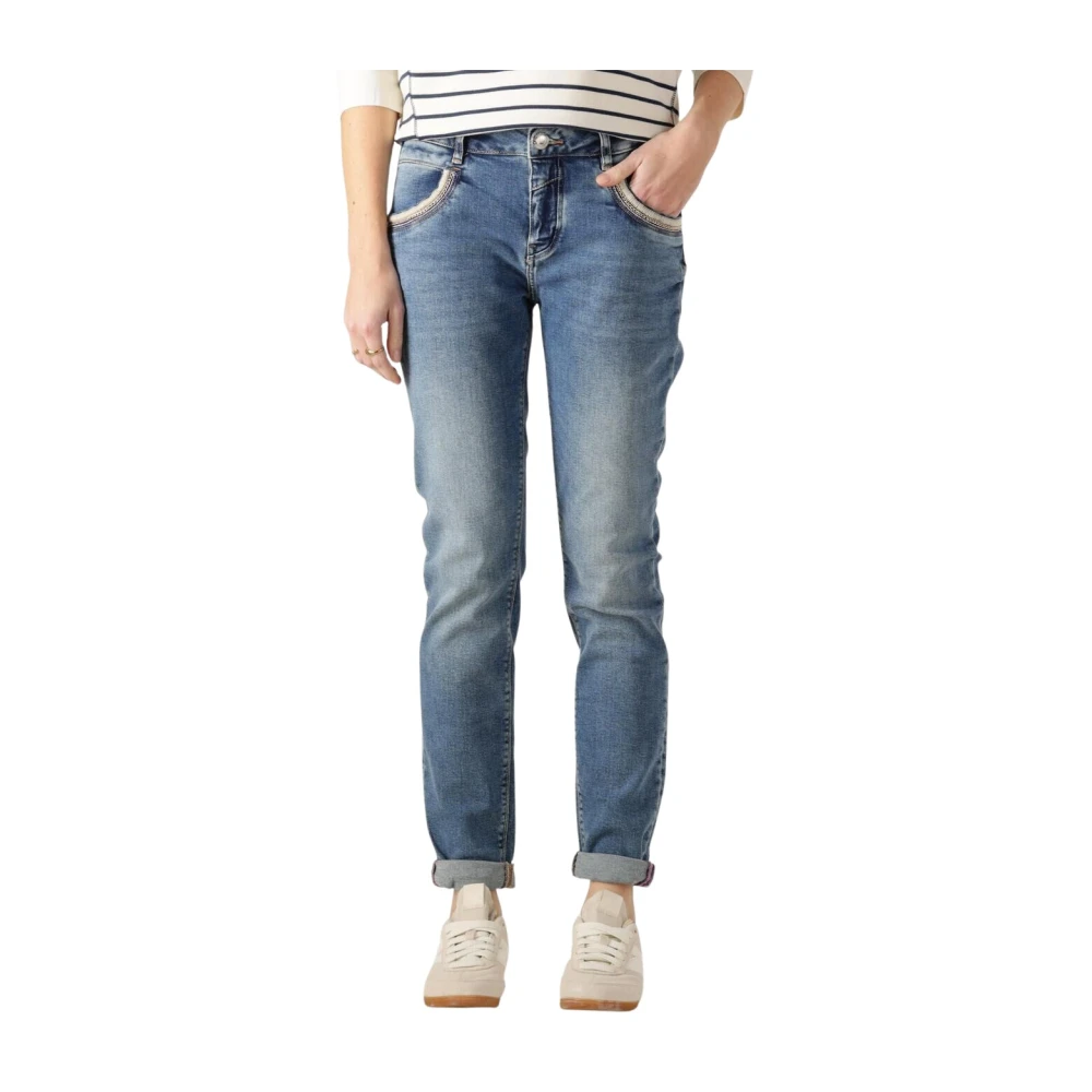 Mos Mosh Blue Slim Fit Jeans, Female, W27, Slim-Fit Jeans