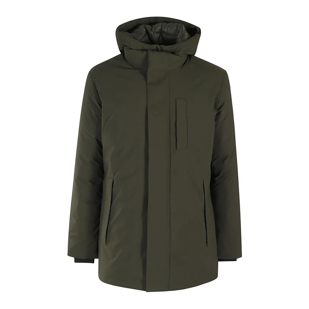 Save The Duck Gewatteerde jas met capuchon Green Heren