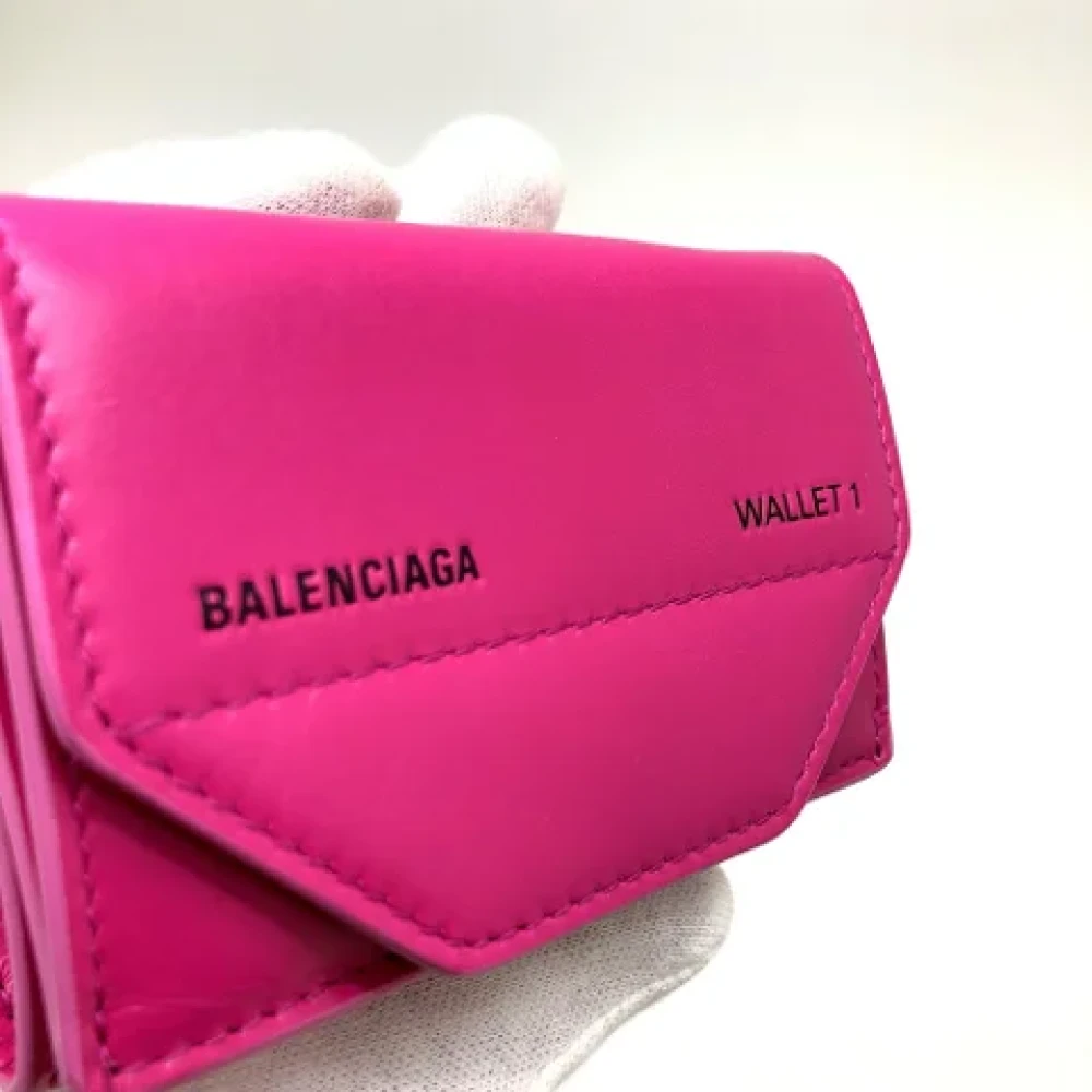 Balenciaga Vintage Pre-owned Leather wallets Pink Dames