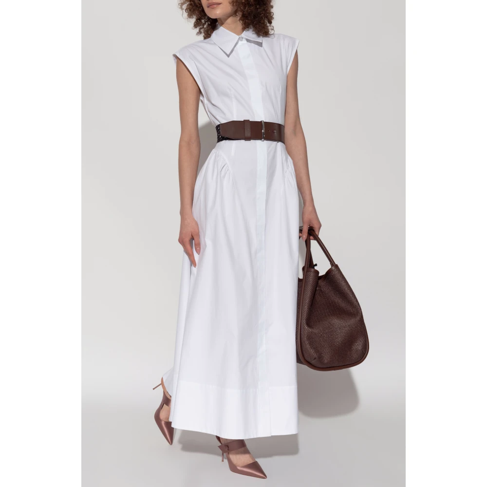 SPORTMAX Katoenen jurk 'Fabiana' White Dames