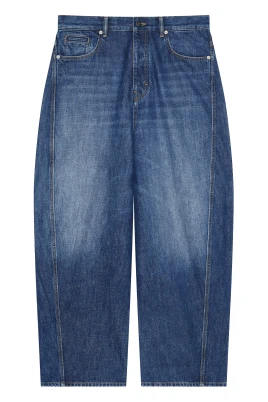 Mörkblå Twisted Seam Byxor