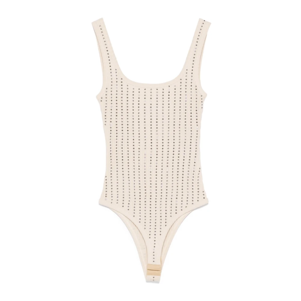 The Attico Ecru Fade Bodycon Jurk Beige Dames