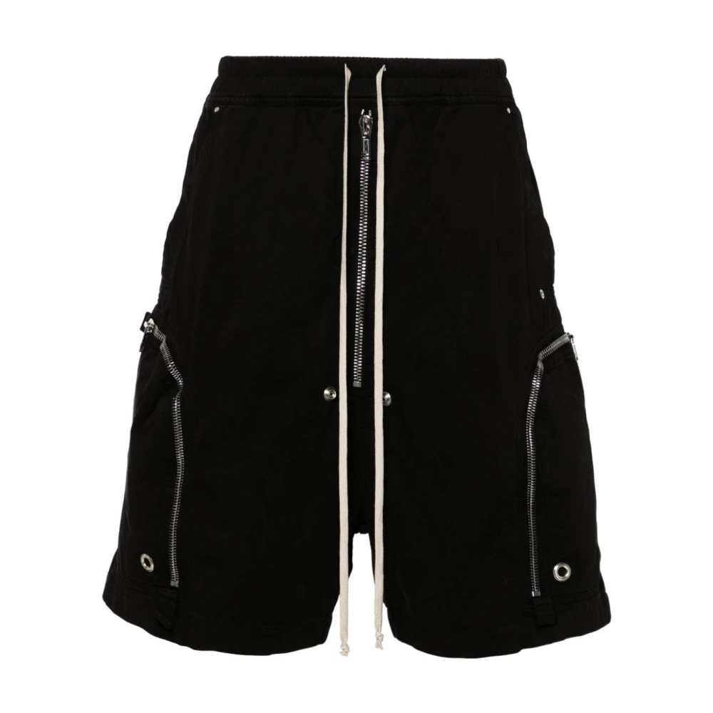Rick Owens Zwarte Katoenen Keperstof Broek Black Heren