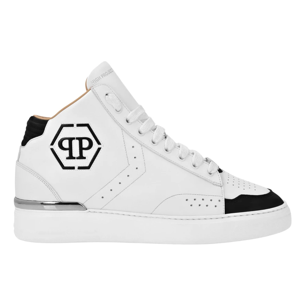 Philipp Plein Mid-Top Sneakers Hexagon