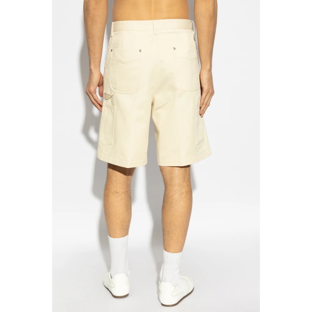 Moncler Denim shorts Beige Heren