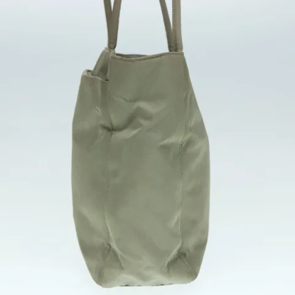 Prada Vintage Pre-owned Leather handbags Green Dames