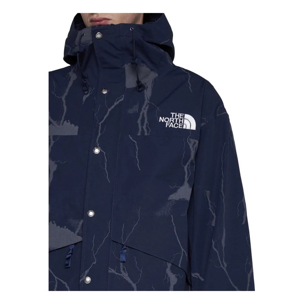 The North Face Waterdichte Winddichte Bliksemprint Jas Blue Heren