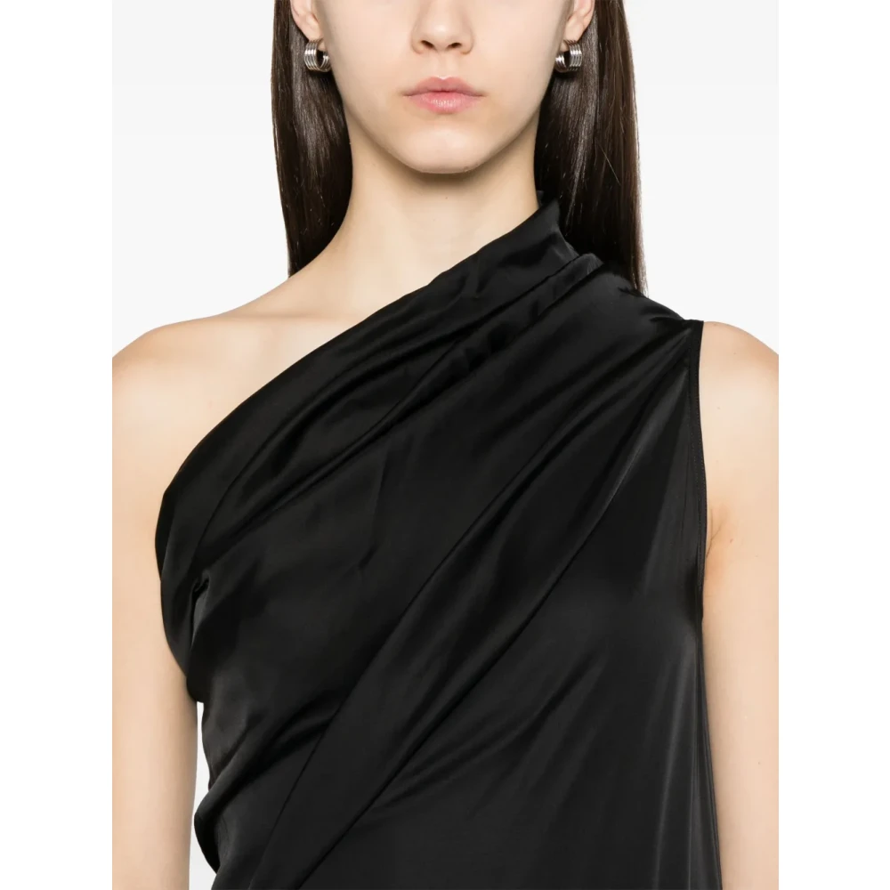 Rick Owens Arrowhead Lange Jurk Black Dames