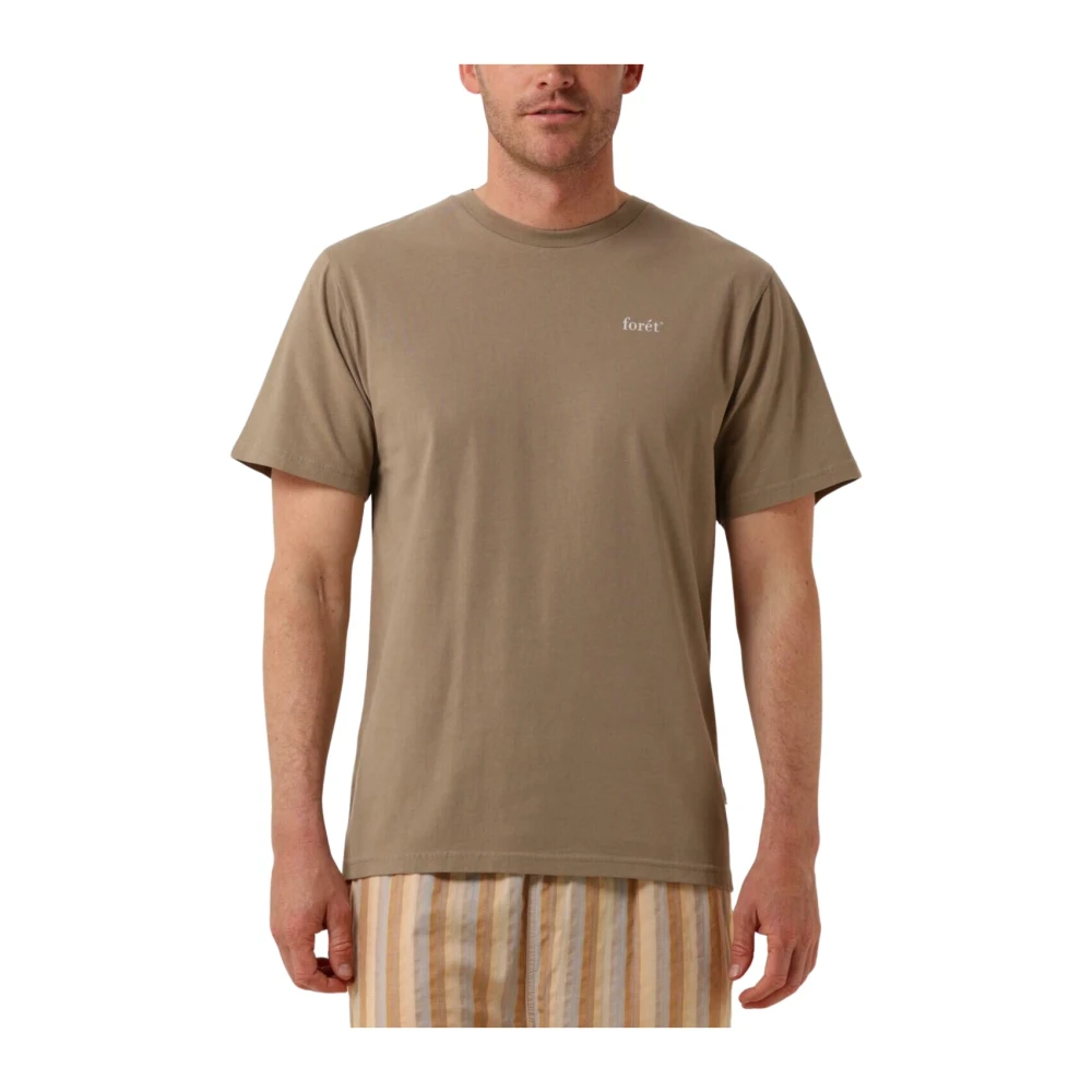 FORÉT Forét Heren Polo's & T-shirts Still T-shirt Taupe