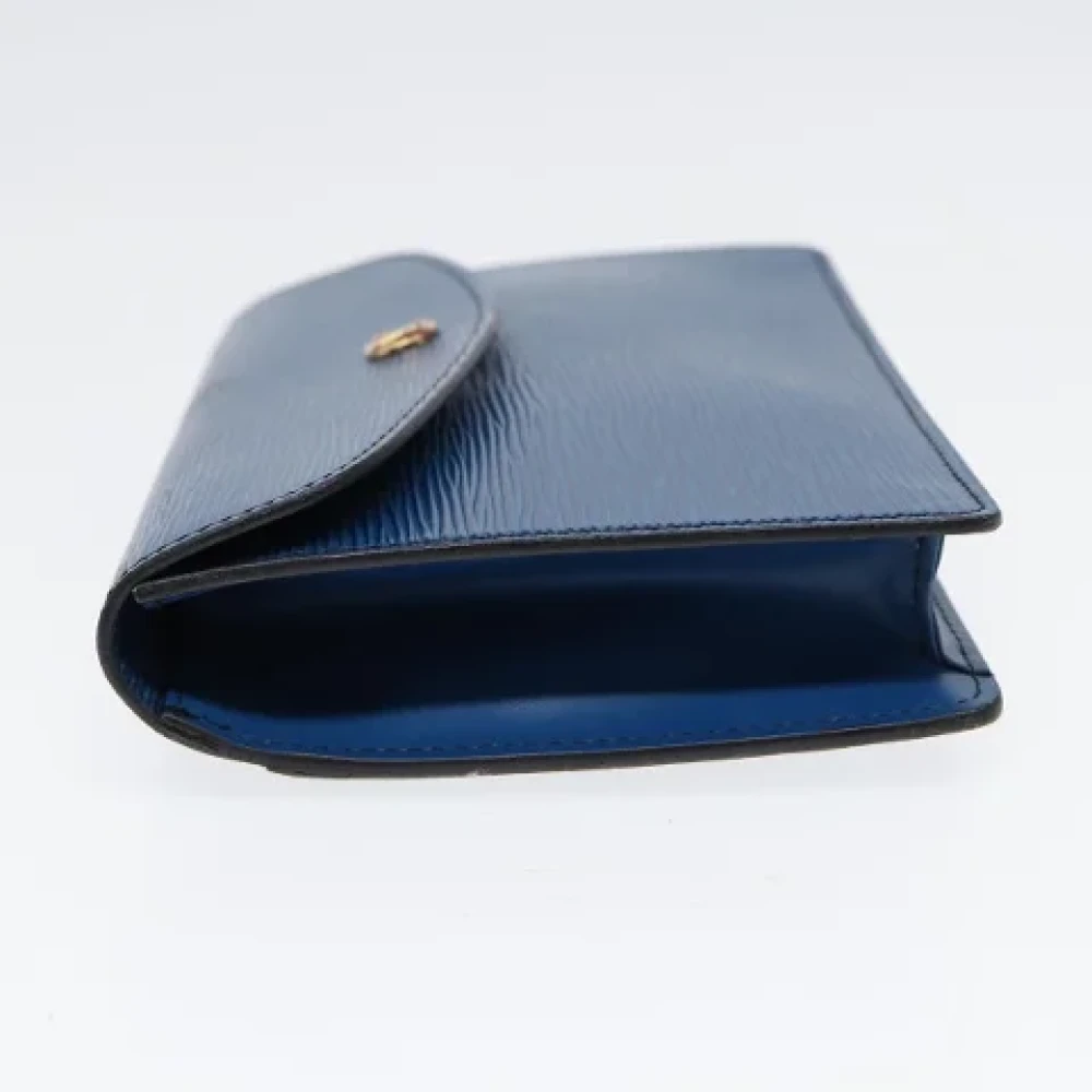 Louis Vuitton Vintage Pre-owned Leather clutches Blue Dames