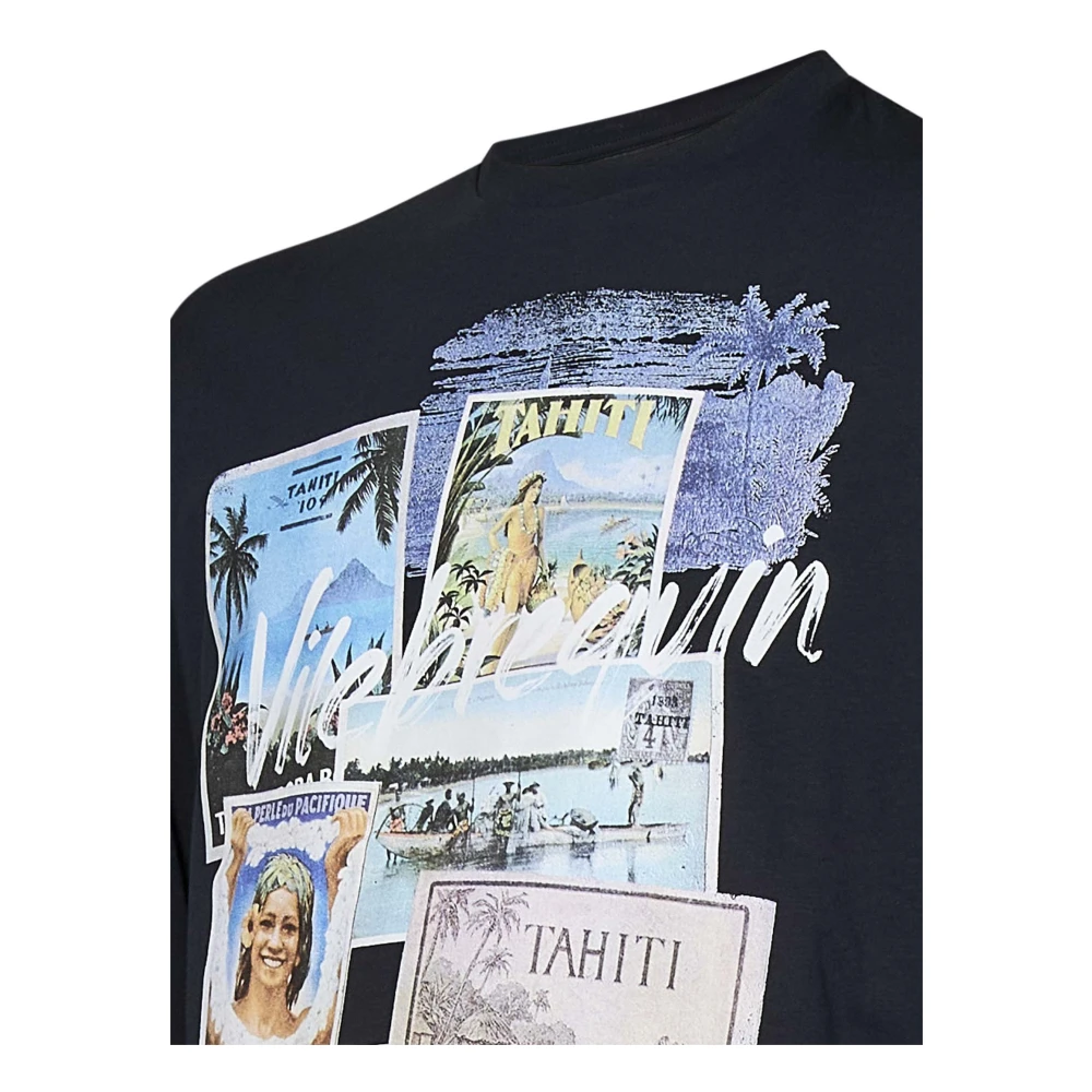 Vilebrequin Vintage Print Blauw T-shirt en Polo Blue Heren