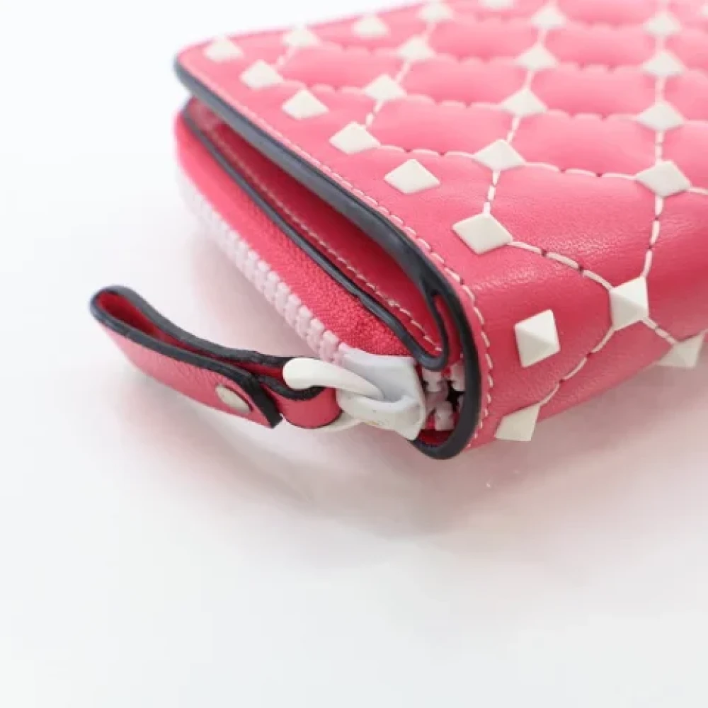 Valentino Vintage Pre-owned Leather wallets Pink Dames