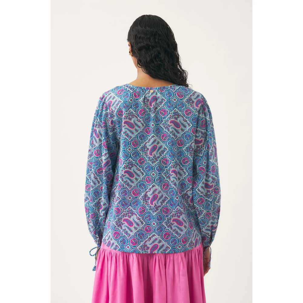 Antik batik Blouse Zena Blue Dames
