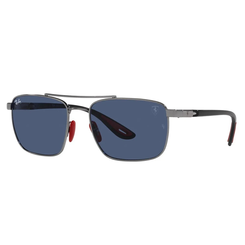 Ray-Ban Unisex Gray Square Sunglasses Scuderia Ferrari Rb3715m Medium