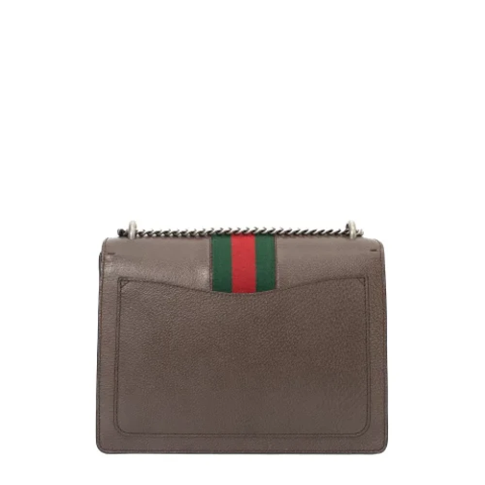Gucci Vintage Pre-owned Leather gucci-bags Brown Dames