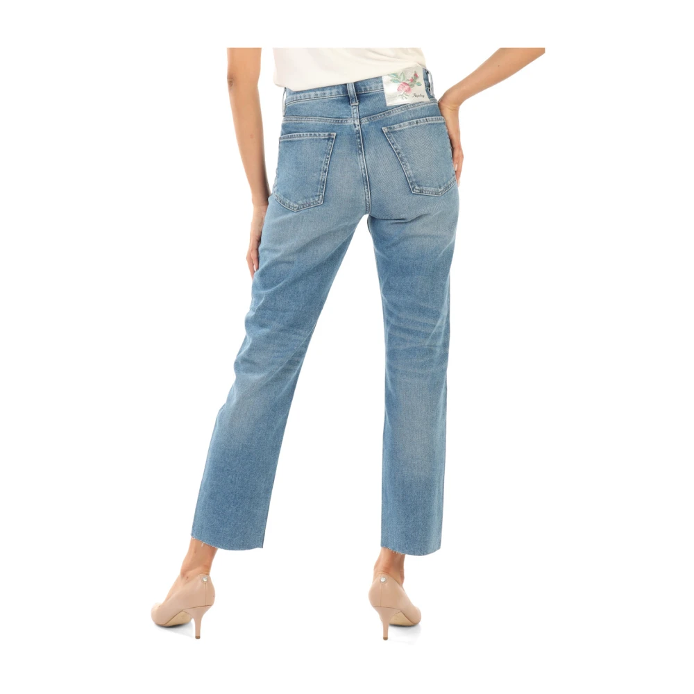 Replay Maijke Straight High Rise Fit Jeans Blue Dames