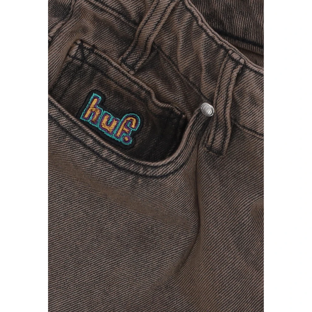 HUF Koffie Gewassen Denim Jeans Brown Heren