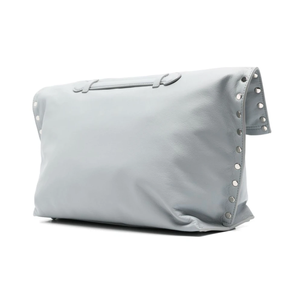 Zanellato Blauwe Foldover Top Handtas Blue Dames