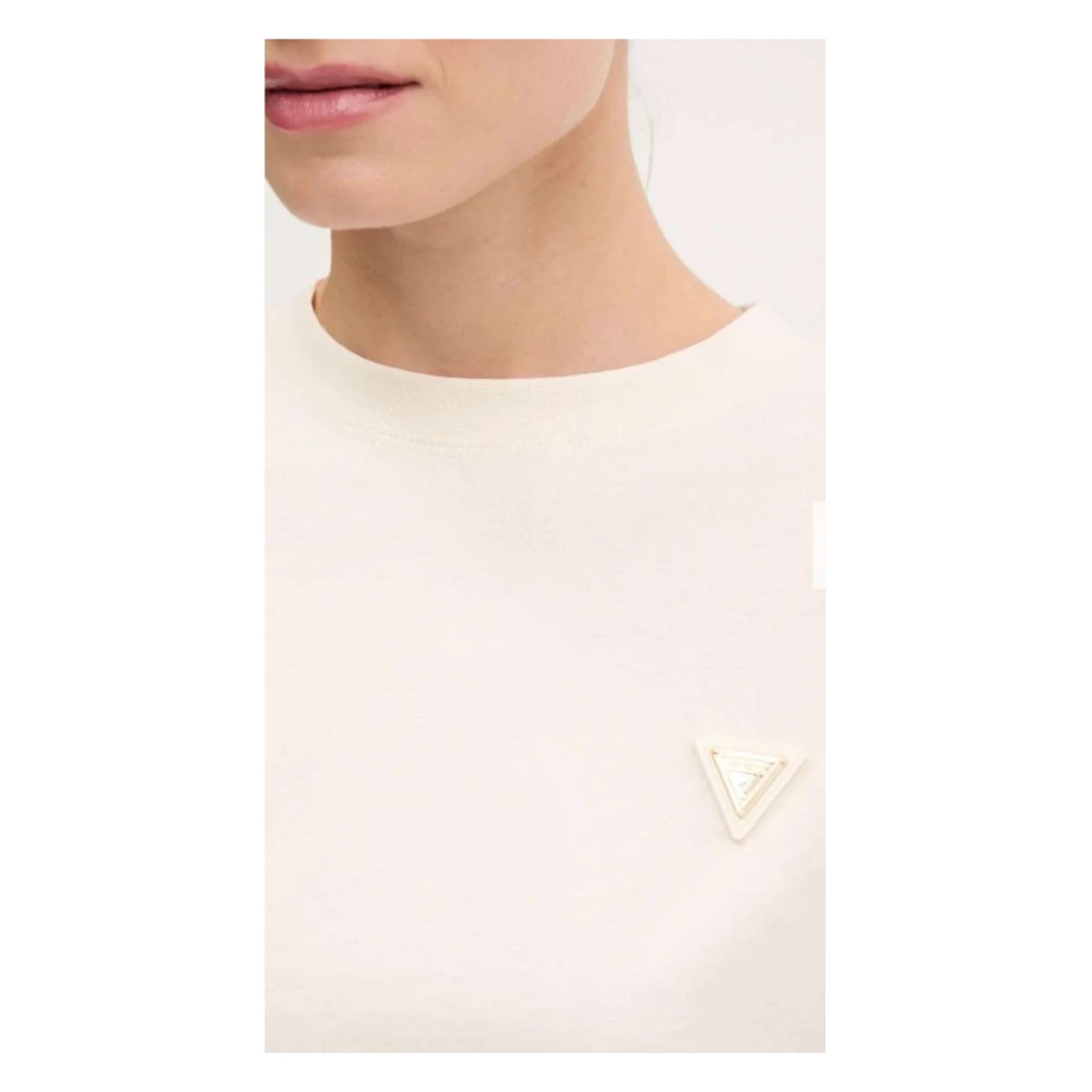 Guess Witte Box T-shirt voor vrouwen White Dames