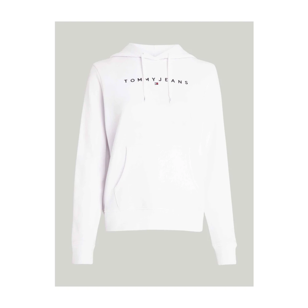 Tommy Jeans Hoodie van katoen Wit White Dames