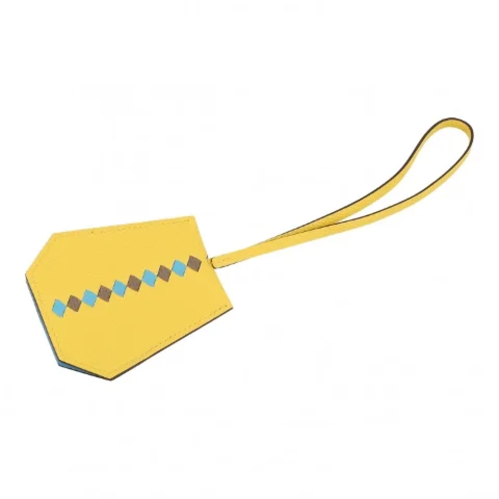 Hermès Vintage Pre-owned Leather key-holders Yellow Dames